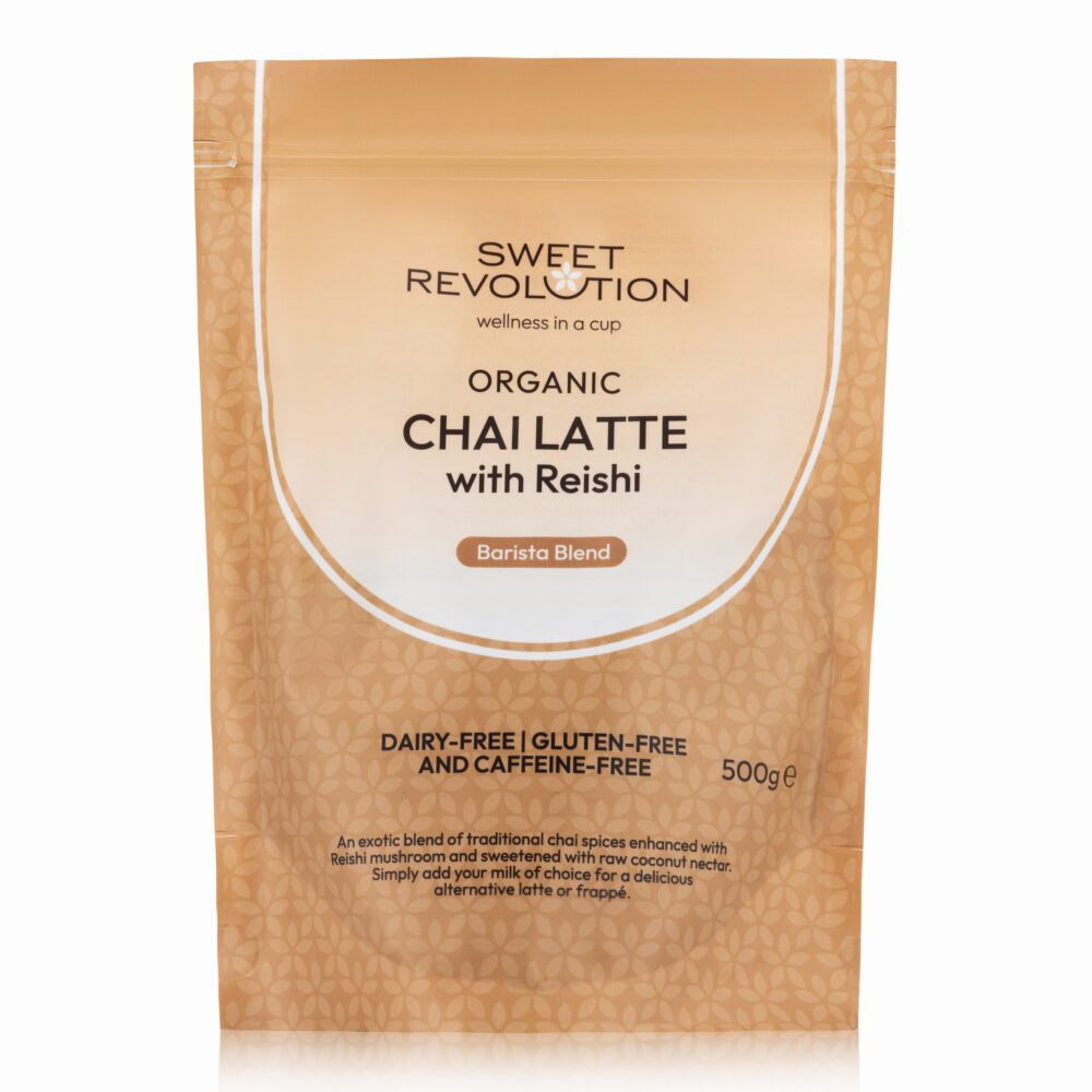 SR Organic Chai Latte With Reishi - Premium Organic Blends from Bean and Brew Co. - Just £23.99! Shop now at Bean & Brew Co.