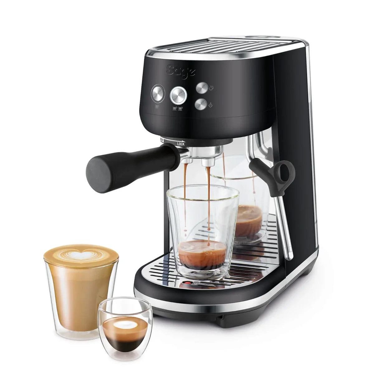 Sage The Bambino Espresso Machine (Black Truffle) - Premium Coffee Machines from Sage - Just £329.95! Shop now at Bean & Brew Co.