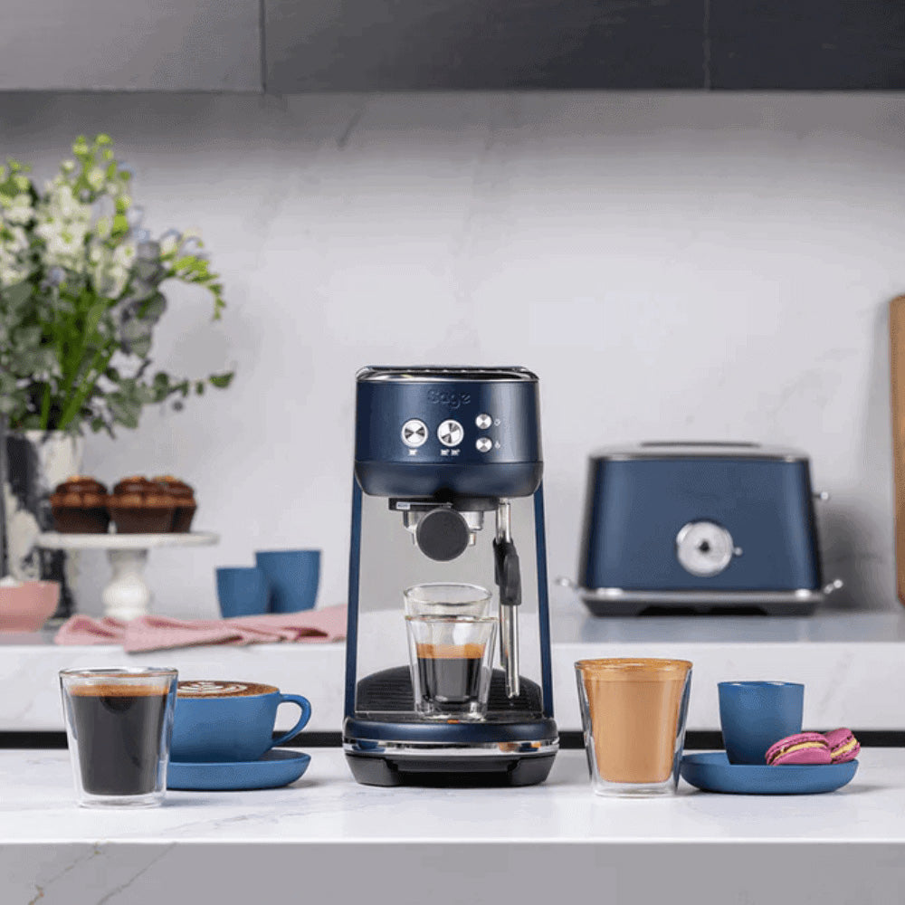 Sage The Bambino Espresso Machine (Damson Blue) - Premium Coffee Machines from Sage - Just £329.95! Shop now at Bean & Brew Co.