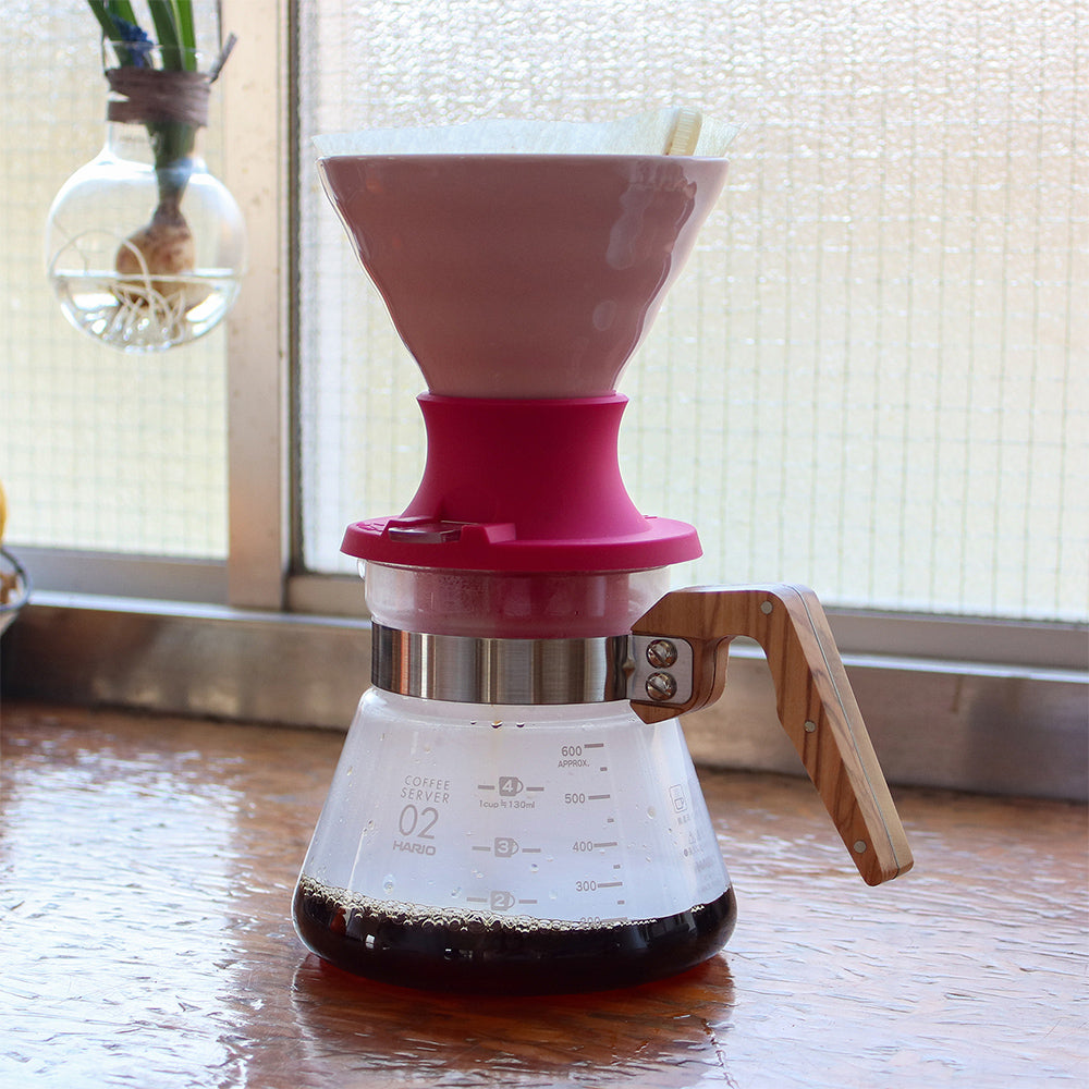 Hario Switch V60 Ceramic Immersion Dripper - Berry Pink (Size 02) - Premium from Hario - Just £60! Shop now at Bean & Brew Co.