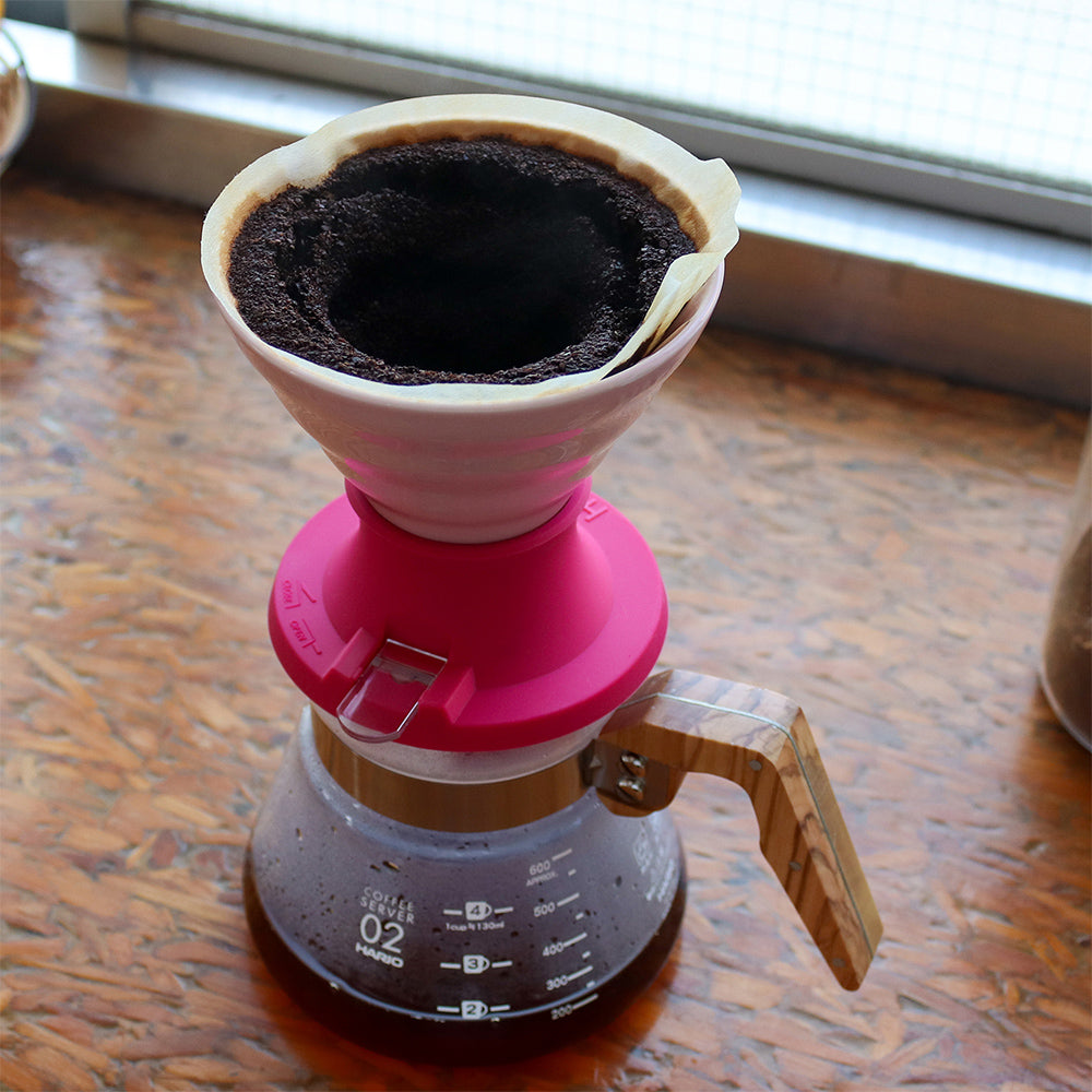 Hario Switch V60 Ceramic Immersion Dripper - Berry Pink (Size 02) - Premium from Hario - Just £60! Shop now at Bean & Brew Co.