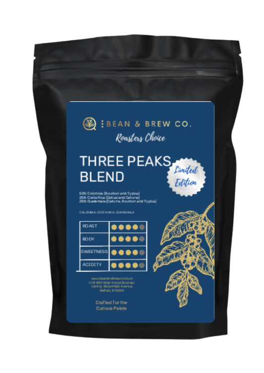Three Peaks Blend - SPECIAL OFFER - Premium Blends from Bean and Brew Co. - Just £14.99! Shop now at Bean & Brew Co.