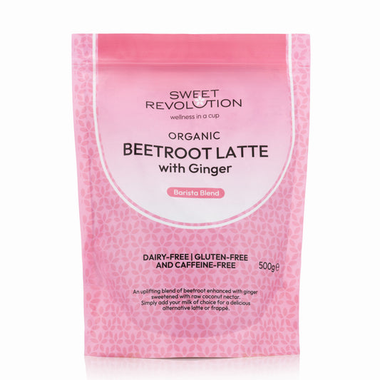 SR Organic Beetroot Latte With Ginger - Premium Organic Blends from Bean and Brew Co. - Just £23.99! Shop now at Bean & Brew Co.
