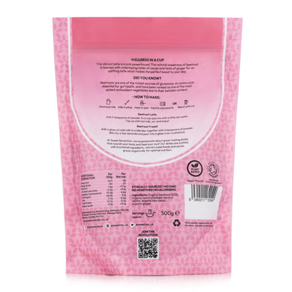 SR Organic Beetroot Latte With Ginger - Premium Organic Blends from Bean and Brew Co. - Just £23.99! Shop now at Bean & Brew Co.