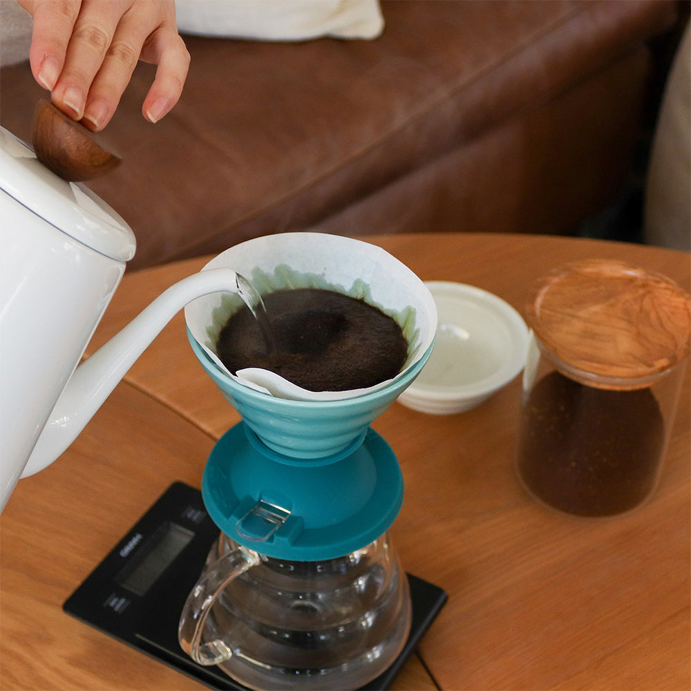 Hario Switch V60 Ceramic Immersion Dripper - Tropical Turquoise (Size 02) - Premium  from Hario - Just £60! Shop now at Bean & Brew Co.