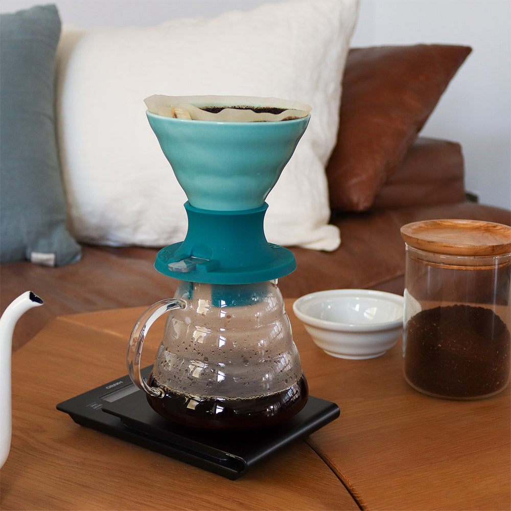 Hario Switch V60 Ceramic Immersion Dripper - Tropical Turquoise (Size 02) - Premium  from Hario - Just £60! Shop now at Bean & Brew Co.