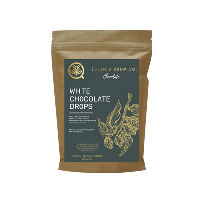 Chocolate Drops - White - Premium Chocolate from Bean and Brew Co. - Just £9.50! Shop now at Bean & Brew Co.