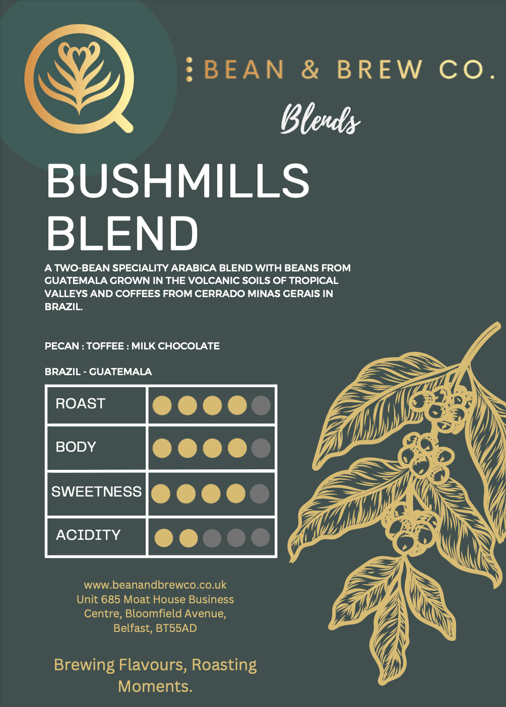 Bushmills Blend - Bean & Brew Co.