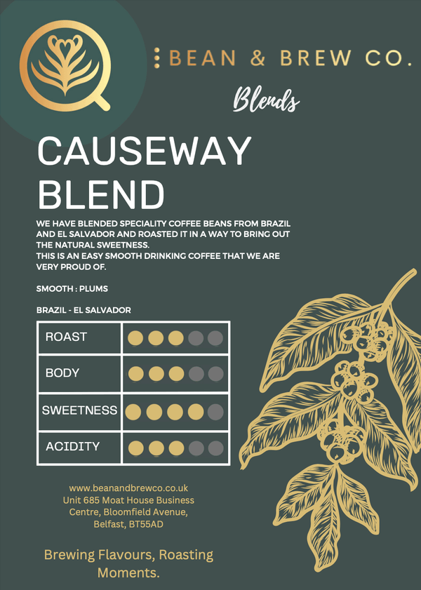 Causeway Blend - Premium Blends from Bean and Brew Co. - Just £10.49! Shop now at Bean & Brew Co.