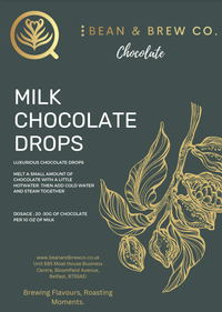 Chocolate Drops - Milk - Premium Chocolate from Bean and Brew Co. - Just £6.50! Shop now at Bean & Brew Co.