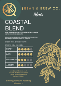 Coastal Blend - Premium Blends from Bean and Brew Co. - Just £10.49! Shop now at Bean & Brew Co.