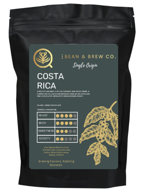 Costa Rica - Premium Single Origin from Bean and Brew Co. - Just £10.99! Shop now at Bean & Brew Co.