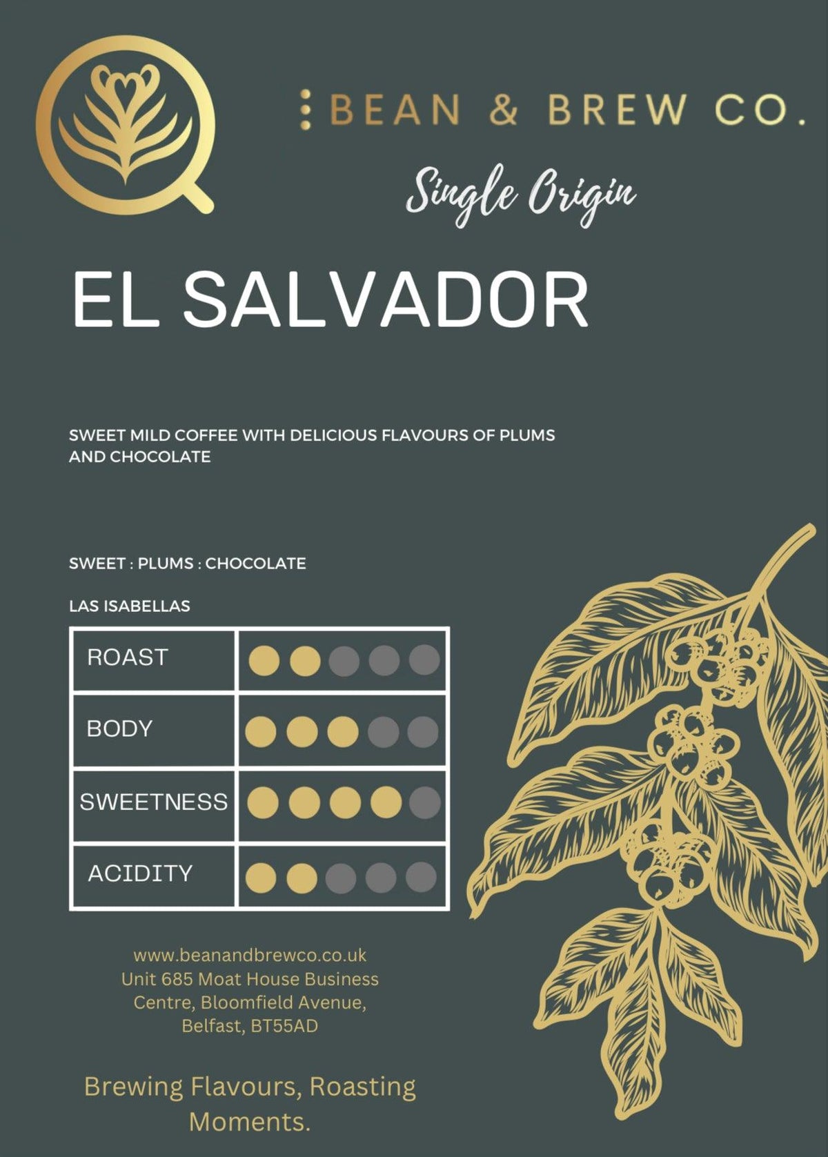 El Salvador - Premium Single Origin from Bean and Brew Co. - Just £10.99! Shop now at Bean & Brew Co.