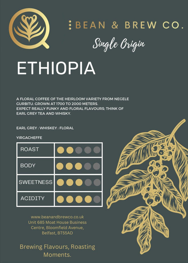 Ethiopia - Yirgacheffe - Premium Single Origin from Bean and Brew Co. - Just £10.99! Shop now at Bean & Brew Co.