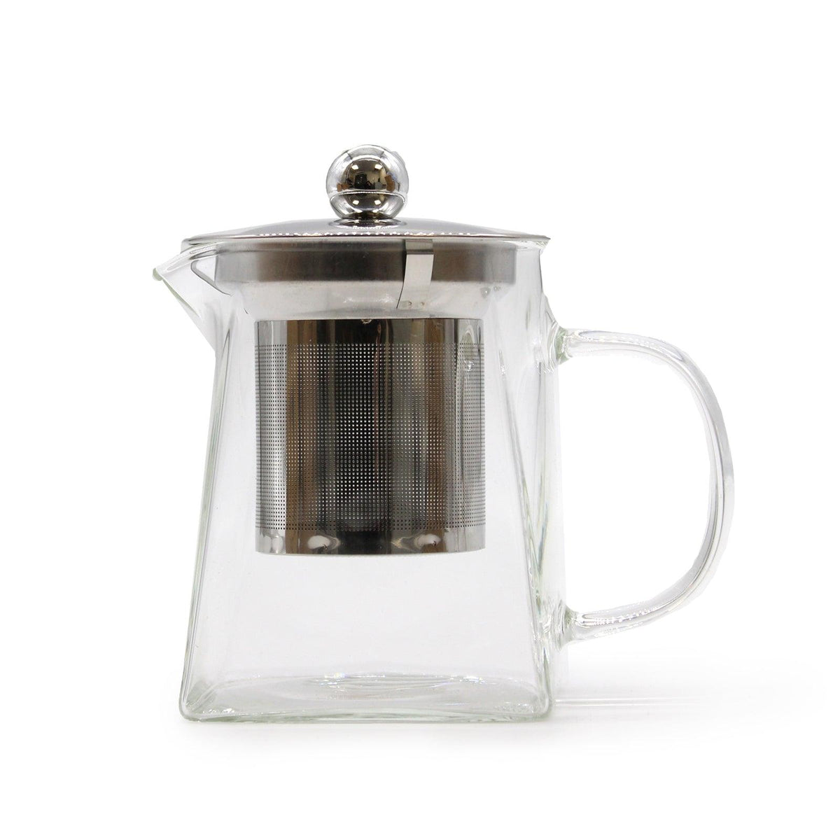 Glass Infuser Teapot - Tower Shape - Premium Accessories from AW DS - Just £14.99! Shop now at Bean & Brew Co.