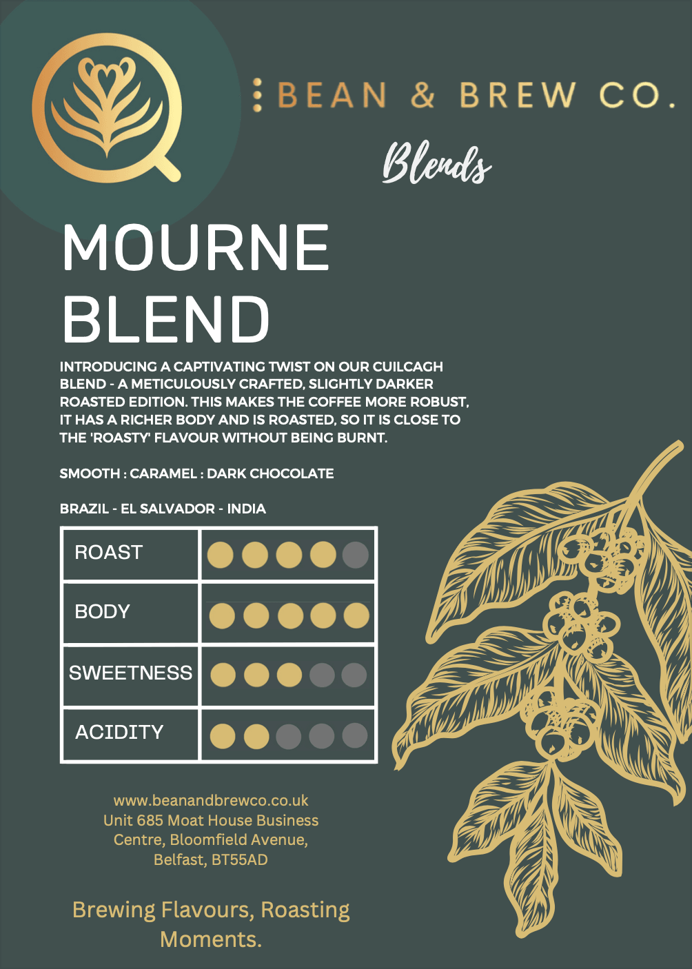 Mourne Blend Dark Roast - Bean & Brew Co.