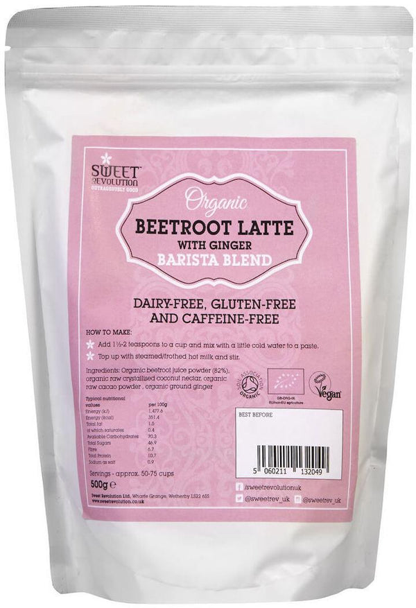 SR Organic Beetroot Latte With Ginger - Premium Organic Blends from Bean and Brew Co. - Just £23.99! Shop now at Bean & Brew Co.