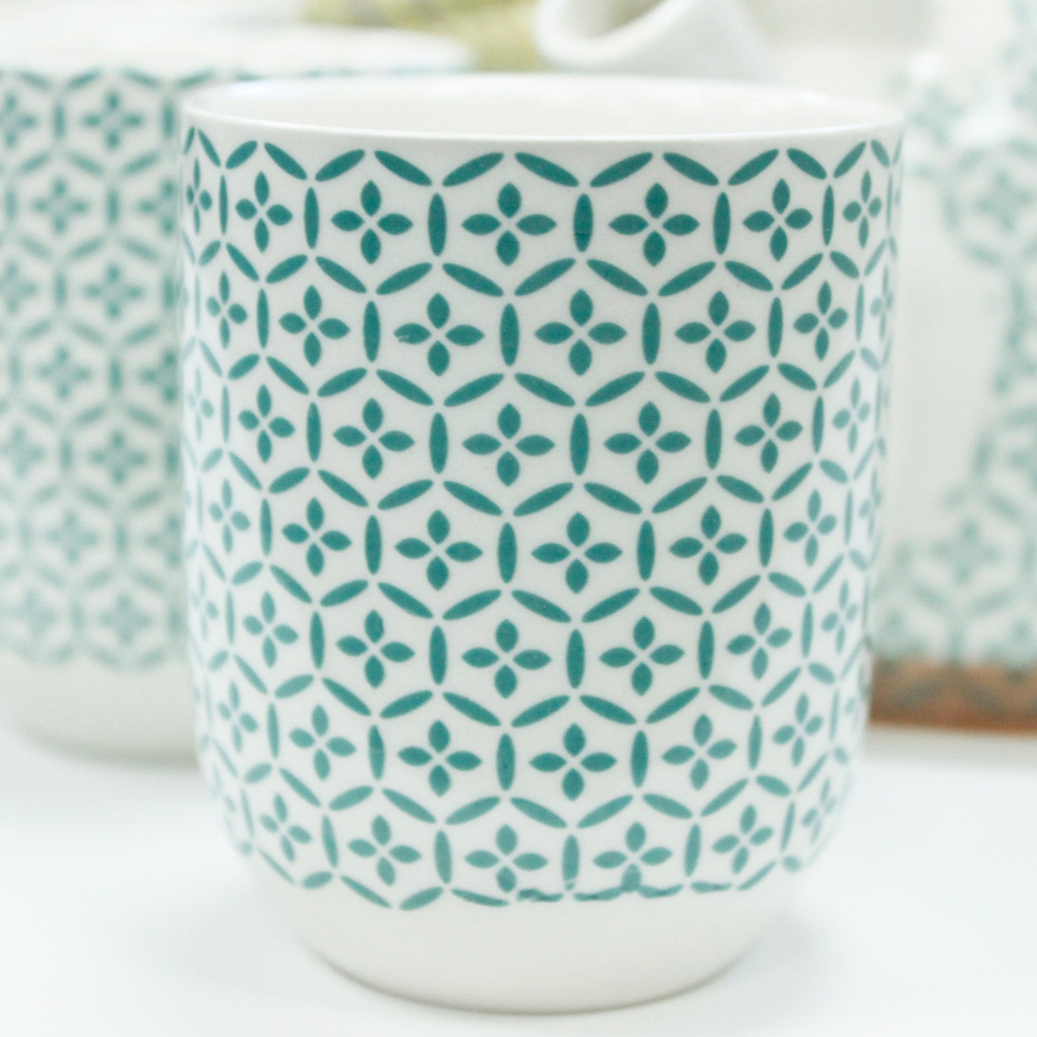 Herbal Tea Pot Set - Green Mosaic - Premium Tea Pot Set from AW DS - Just £22! Shop now at Bean & Brew Co.