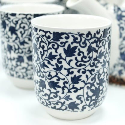 Herbal Tea Pot Set - Blue Pattern - Premium Tea Pot Set from AW DS - Just £22! Shop now at Bean & Brew Co.