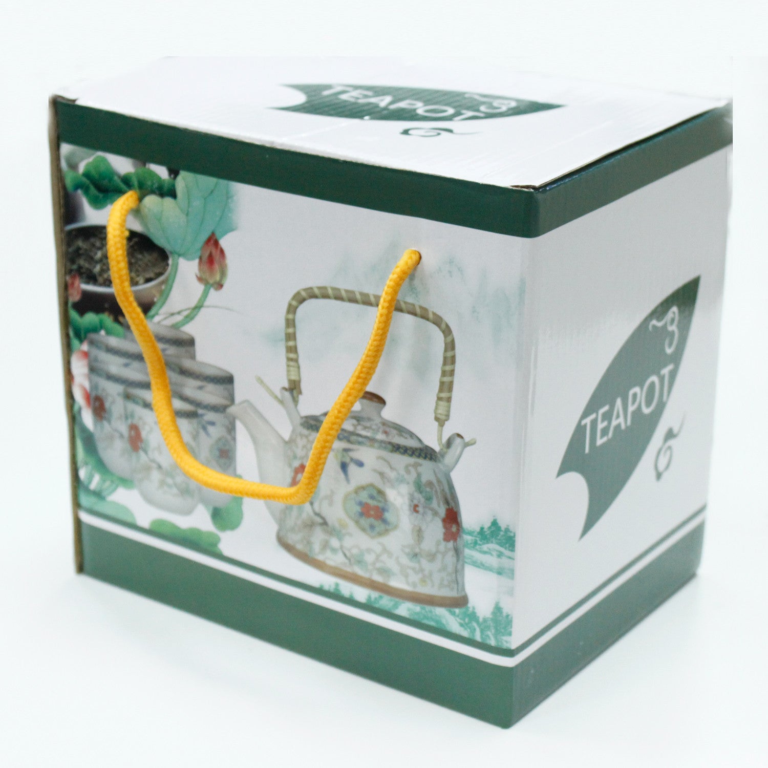 Herbal Tea Pot Set - Green Mosaic - Premium Tea Pot Set from AW DS - Just £22! Shop now at Bean & Brew Co.