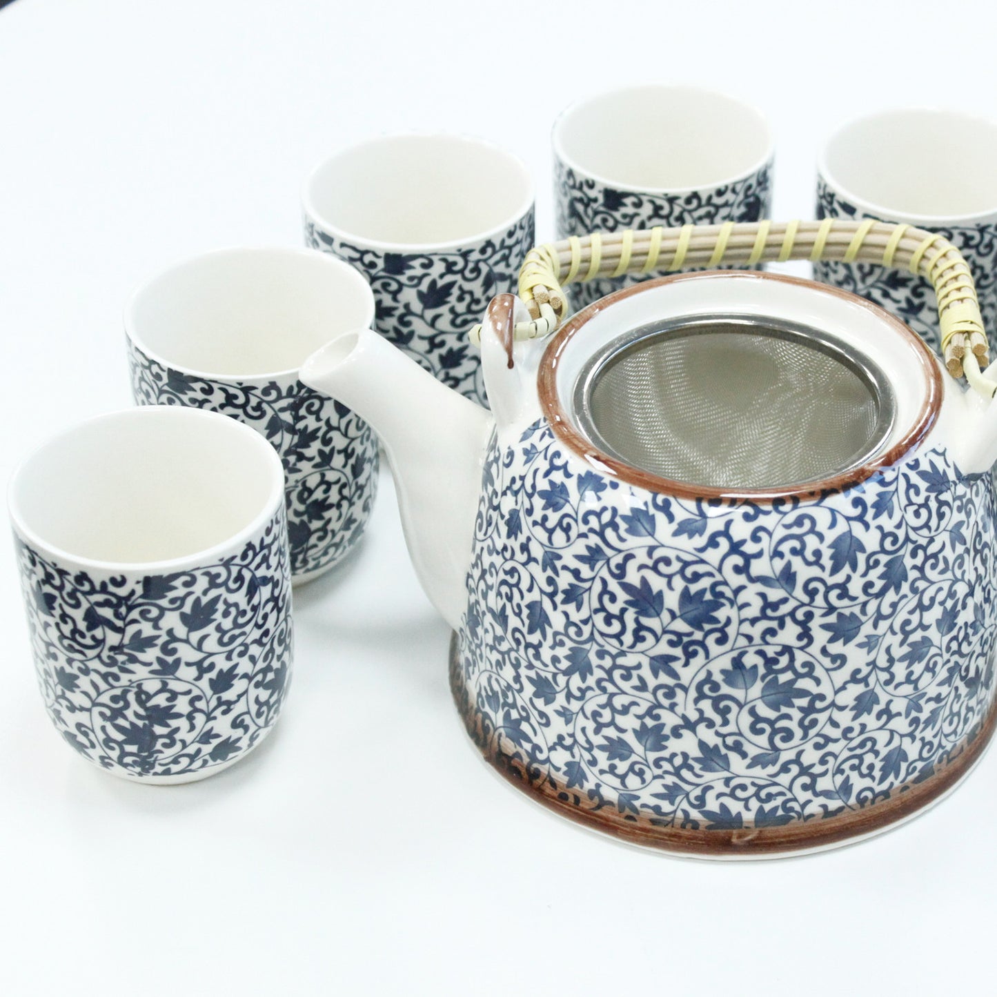 Herbal Tea Pot Set - Blue Pattern - Premium Tea Pot Set from AW DS - Just £22! Shop now at Bean & Brew Co.